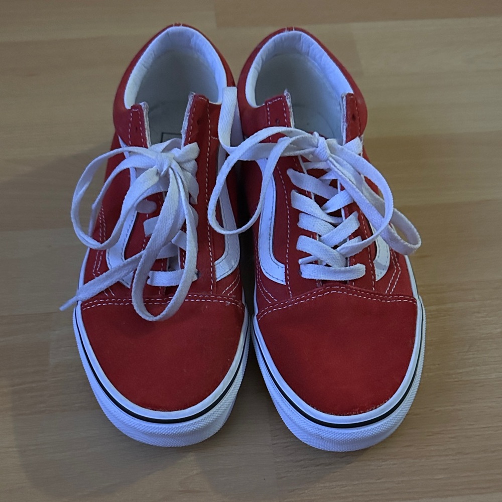 Red and White VANS